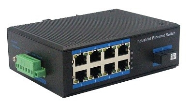 OPK-4500-1GX8GT Série 8 portas 10/100/1000BASE-TX+1000Base-FX Industrial Ethernet Switch